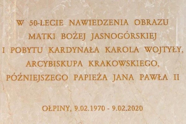 50 lat temu, 09.02.1970 r., na naszej ziemi stanął Ks. Kard. Karol Wojtyła - dziś Święty